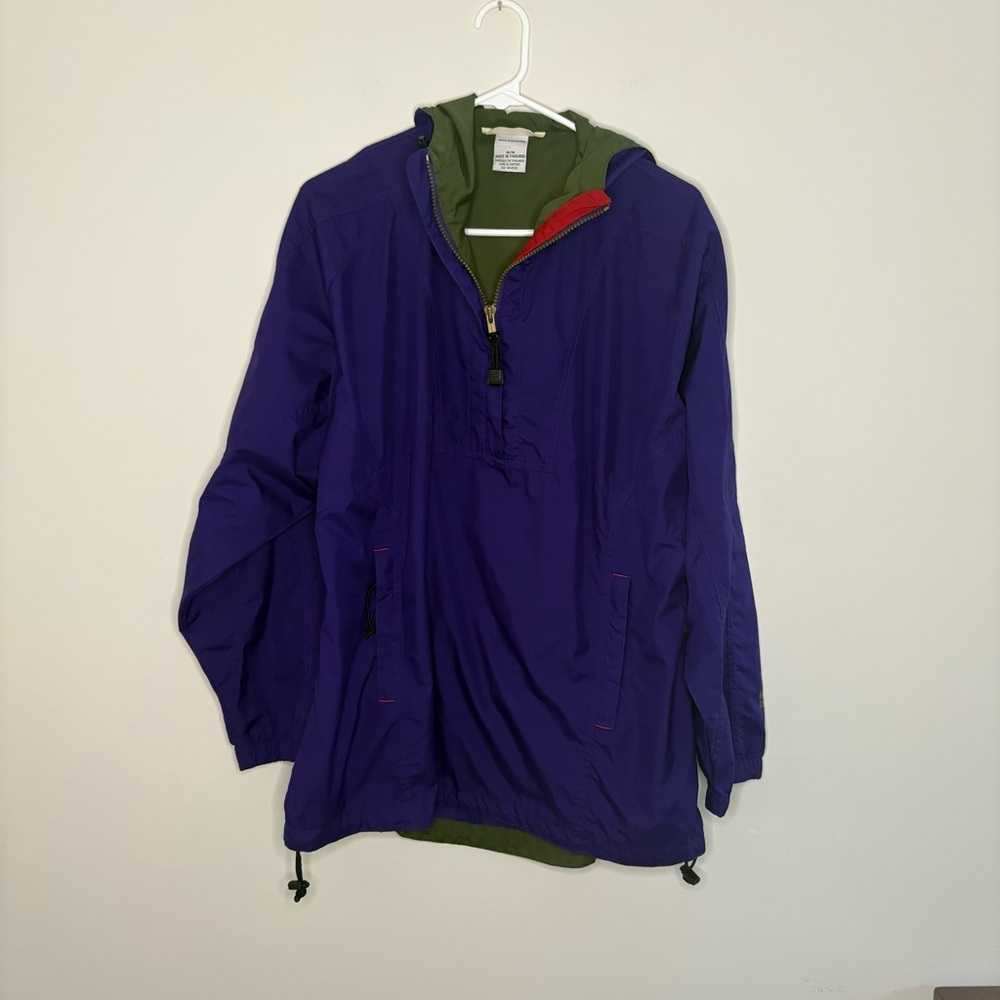 Moving Comfort Womens Medium Pullover Purple Windbreaker hiking Jacket